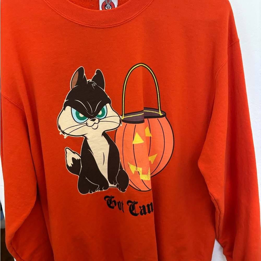 Warner Bros. Orange Looney Tunes Sweatshirt